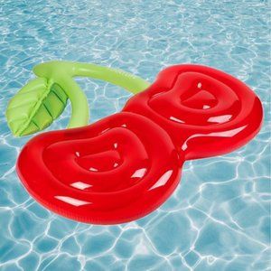 Sunnylife Inflatable Giant Cherries Island Pool Float Party River Raft Lounger